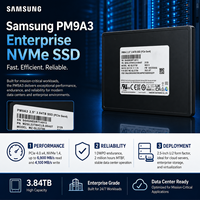 Untuk Samsung PM9A3 MZQL23T8HCLS-00A07 3.84TB Enterprise U.2 NVMe SSD 2.5" PCIe Gen4 X4 V-NAND TLC 6800MB/s