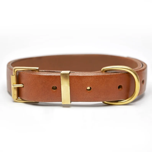 Vendita calda <span class=keywords><strong>collare</strong></span> in vera pelle di lusso resistente di alta qualità <span class=keywords><strong>collare</strong></span> impermeabile per cani di tutte le taglie - Product Image 1