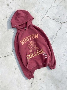 Sudaderas con Capucha para Hombre, Personalizadas al por Mayor, de Algodón French Terry, Estilo Retro Universitario, Desgastadas, con Estampado Gráfico, Corte Holgado - Product Image 1