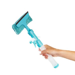 Limpiador de ventanas de doble cara con pulverizador y almohadilla de microfibra sin rayas para herramientas de limpieza de vidrios - Product Image 4