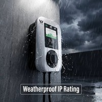Wattzing-11kw Nuevo Cargador Rápido para Vehículos Eléctricos (VE) de 11kW, 22kW, Tipo 2, con APP Móvil y Wi-Fi, 16A, Trifásico, Montaje en Suelo, Marca NJE