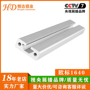 Perfil de Aluminio 1640, Estándar Nacional, Aleación 6063, Anodizado, Riel Guía Industrial, Estructura de Soporte, Servicio de Corte - Product Image 4