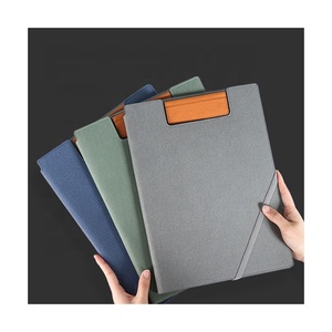 Nhà Máy Giá PU thư mục da biểu tượng tùy chỉnh A4 padfolio đa chức năng dễ dàng cleaneasy bằng văn bản Hội Đồng Quản Trị Pad tập tin Clip danh mục đầu tư - Product Image 1