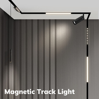 Nouveau Design de Rail magnétique DC48V Rail magnétique de sécurité COB plafonnier linéaire Led Rail