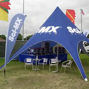 Blauw Handel Show Event Tenten/Outdoor Ster Reclame Marquee Voor Onderdak