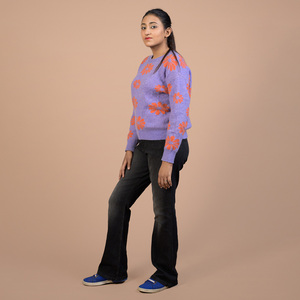 Jeans de Mujer al por Mayor, Corte Bootcut, Cintura Alta, Elásticos, Moda Casual, Jeans Bootcut para Damas, Logotipo Personalizado - Product Image 6