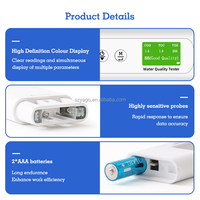 Testeur de qualité de l'eau numérique à écran couleur TFT 6 en 1, COD/TOC/UV275/Temp/EC/TDS, pour l'eau du robinet et l'eau purifiée, eau potable