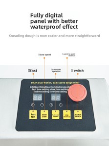 Nouvelle machine à pétrir électrique automatique 1100W à double action et double vitesse, avec <span class=keywords><strong>bol</strong></span> en acier inoxydable, minuterie intelligente, pour usage en boulangerie - Product Image 3