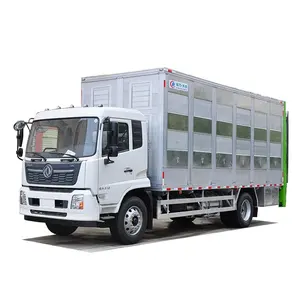 6.8m boîte de chargement en alliage d'aluminium, camion de transport de cochon vivant de 10 tonnes à vendre