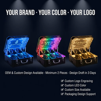 Vitrine LED RGB en acrylique moderne pour bar et boîte de nuit, pour présentation de bouteilles de vin et de spiritueux, avec logo personnalisé et revêtement UV léger