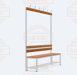 Armadio Moderno per Palestra <span class=keywords><strong>con</strong></span> <span class=keywords><strong>Panca</strong></span> a Griglia, Struttura in Acciaio Zincato, <span class=keywords><strong>Panca</strong></span> per Cambiarsi e Riporre Scarpe <span class=keywords><strong>da</strong></span> <span class=keywords><strong>Esterno</strong></span> - Product Image 2