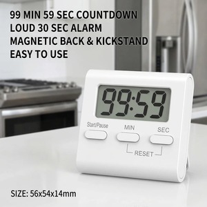 Wholesale Digital Plastic Kitchen TimerKitchen <b>Timer</b> Countdown Reminder Convenient Baking Electronic Stopwatch Without - Product Image 4
