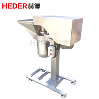Kruimelmachine voor lente-uien, gember, oesterzwammen, kipfilet, sojabonen, sesamzaadjes en diverse groenten en fruit.