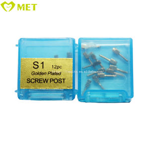 12 pz titanio Euro Post impianti dentali Kit vite dentale con trapani 120 pz/scatola fresa dentale - Product Image 2