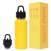 Bouteille d'eau anti-fuite à débit rapide de 750 ml avec paille en silicone, bec souple, compatible porte-gobelet, sans BPA