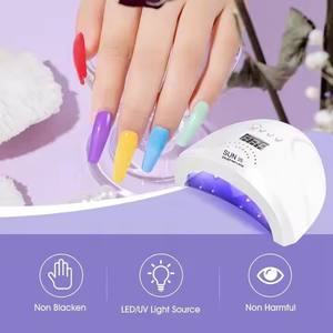 Lampe à ongles <span class=keywords><strong>LED</strong></span> <span class=keywords><strong>UV</strong></span> Sun2S 48W, Nouveauté 2026, 3 réglages de minuterie, Alimentation électrique, Matériau plastique, Haute qualité, Infrarouge automatique - Product Image 5
