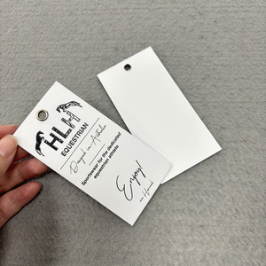 Thẻ in logo dập nổi cho doanh nghiệp của bạn treo thẻ treo giấy cho thương hiệu quần áo sang trọng chuỗi hangtag tùy chỉnh - Product Image 6