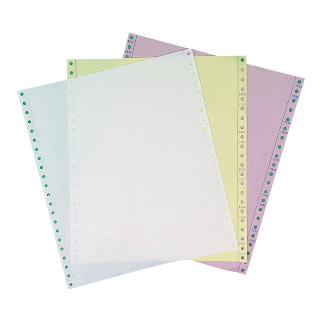 Continuous Carbonless Computer Paper Form NCR Printing Office Invoice Paper 1ply 2 Ply 3 Ply 4 Ply 2000sheets/box
