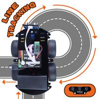 Kit de Robot Programable Compatible con Arduino, Coche Inteligente UNO, Kit de Robot con Control Remoto Bluetooth