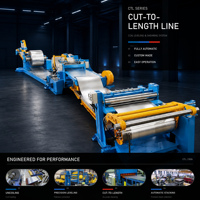 Machine de découpe de tôles métalliques fiable, ligne de découpe de bobines d'acier pour commandes en gros