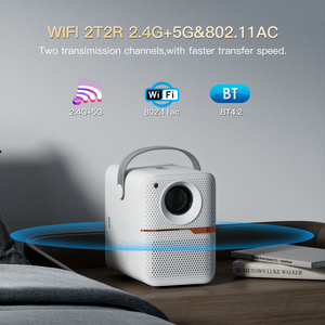โปรเจคเตอร์แอนดรอยด์4K แบบกำหนดเอง250แอนซิ100 "ปิดโปรเจ็คเตอร์ ALLWINNER H713โปรเจคเตอร์โฮมเธียเตอร์สำหรับการสั่งซื้อจำนวนมาก - Product Image 2
