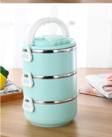 Umwelt freundlicher Lunchbox-Lebensmittel wärmer aus Edelstahl mit isoliertem PP-Material aus thermischem Stahl zum Warmhalten von Lebensmitteln