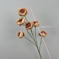 DREA 6-köpfige Rosen-Blumenarrangements für Hochzeiten und Feiertage, Künstliche Seidenblumen für Kaffee- und Esstisch-Dekoration