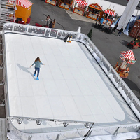 Piste de patinage sur roulettes en plastique, patinoire artificielle / panneaux de glace synthétique, hockey sur glace synthétique / patinoire sur glace