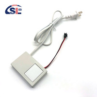 Interrupteur tactile intelligent 12V 1A 12W IP24 intégré à bouton unique avec variateur de luminosité pour miroirs de salle de bain à une ou trois couleurs
