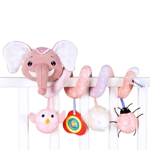 Baby <strong>Toys</strong> <strong>Hanging</strong> Rattle <strong>Pram</strong> Spiral Safety Soothing Baby Animal Plush <strong>Toys</strong> Baby Carriage Pendant Bed Around - Product Image 6
