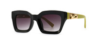 Lunettes de soleil transfrontalières les plus vendues, style urbain européen et américain, modèle d'usine, lunettes de soleil carrées pour femmes 1736