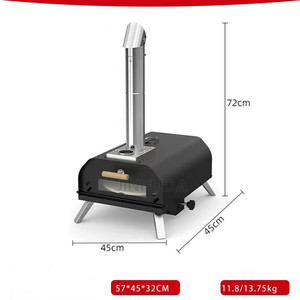 Nuovo forno a Gas in acciaio inox <span class=keywords><strong>Pizza</strong></span> per il fuoco di legna per esterni per fare la <span class=keywords><strong>Pizza</strong></span> da farina - Product Image 6