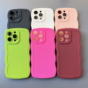 เคสโทรศัพท์มือถือ TPU นิ่มผิวขัดลอนขนาดใหญ่ร่องสีทึบสำหรับ <span class=keywords><strong>iPhone</strong></span> Xiaomi - Product Image 2