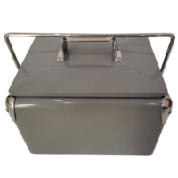 Glacière en métal de nouvelle conception 7L/13L/17L/28L pour garder les boissons fraîches, idéale pour le barbecue
