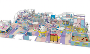 <span class=keywords><strong>Juegos</strong></span> de equipo de juego infantil comercial personalizado, parque de atracciones interior grande para niños, equipo de juego suave con toboganes - Product Image 4