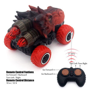 OME Electric 4CH RC Mini Dinosaur Truck Triceratops Coche <span class=keywords><strong>de</strong></span> juguete <span class=keywords><strong>con</strong></span> luces LED Uso en interiores/exteriores Listo para usar Rango <span class=keywords><strong>de</strong></span> 5-10M - Product Image 3