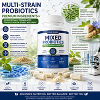 Capsules de probiotiques 10-50 milliards d'UFC, complément alimentaire pour la santé digestive, probiotiques multistressus en capsules