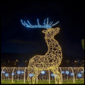 Décorations de Noël extérieures, motif renne lumineux à LED - Product Image 1
