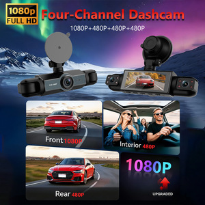Caméra embarquée 360° 1080P à quatre objectifs, écran 3,16 pouces, caméras avant/arrière gauche/droite, enregistreur DVR, enregistrement en boucle, vision nocturne, usine ODM - Product Image 3