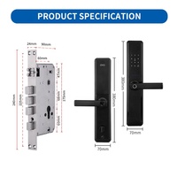 Cerradura de Puerta Digital Inteligente OYO con Control Remoto Inalámbrico OEM Antirrobo con Cámara, Código Temporal y Seguridad Digital para Puertas Comerciales