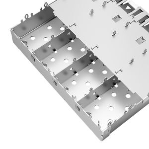 747280412 747280417 739270401 à travers le trou Press Fit 1x4 SFP Fiber Optic <span class=keywords><strong>Cage</strong></span> - Product Image 4