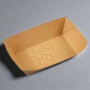 ภาชนะใส่อาหารกระดาษคราฟท์กันน้ำเรืออาหารกลางวันภาชนะใส่อาหารข้าวผัด - Product Image 2