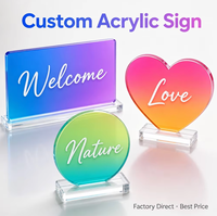 Panneau de signalisation directionnel en acrylique personnalisé, à fixer au mur, pour le signalisation des couloirs de bureau, logo en forme de flèche, impression UV, vente en gros