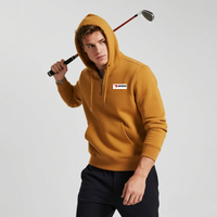 Haute qualité mode sweats à capuche personnalisés Zip hommes léger quart Zip pull décontracté coupe-vent pour la course Golf vestes