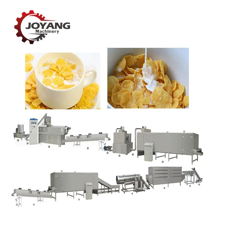 Snacks Food Machine Automatic Breakfast Cereals Production Line With New CE Certification