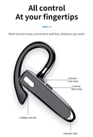 Auriculares Inalámbricos Bluetooth con Micrófono, Diseño de Gancho para una Sola Oreja, Ajustables y Giratorios, Ideales para Conductores, Gran Venta al por Menor