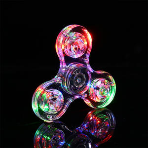 Hand Top Spinners Crystal Light EDC Luminous LED Light up Fidget Spinner Hand Spinner Finger Toy - Product Image 3
