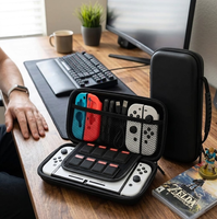 Étui de transport portable personnalisé en EVA compatible avec Switch PS2, sac de protection pour console de jeu vidéo, boîte de rangement antichoc avec logos