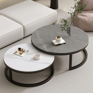 Vòng hiện đại Bắc Âu trang trí đồ nội thất trà làm tổ kim loại thủy tinh bằng đá cẩm thạch SOFA PHÒNG KHÁCH cà phê bên bảng thiết lập - Product Image 1