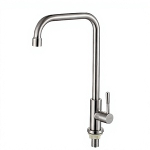 Stainless Steel <b>Black</b> Brushed Modern Rotating Chrome <b>Kitchen</b> <b>Mixer</b> <b>Taps</b> LT-278 Single Hole Deck Mounted Sink Faucets Aerated - Product Image 2